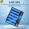 Ieșire 5V 9V 12V UPS cu 6 baterii 18650 Sursă de Alimentare Neîntreruptibilă Cutie DIY Power Bank pentru Router de Casă Telefon Mobil Tabletă Modem