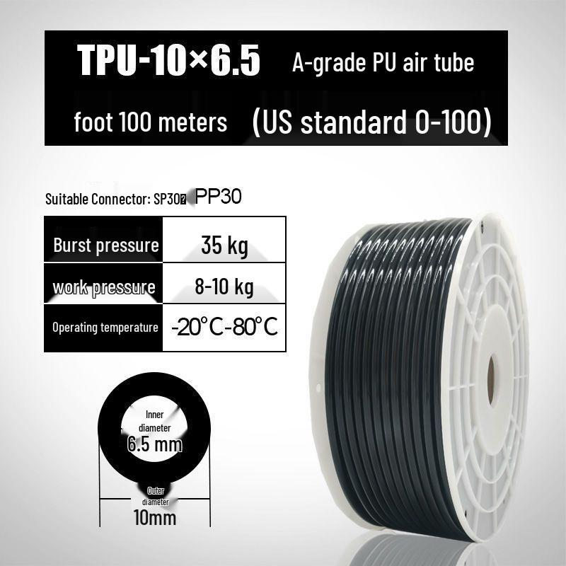 High-Pressure 8MM PU Pneumatic Air Hose for Air Compressors