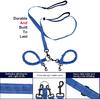 Dual Dog Leash, Double Dog Leash, 360° Swivel No Tangle Dog Walking Leash for 2 Dogs up to 200lbs, Comfortable Adjustable Dual Padded Handles (Royal