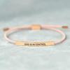 Rope Engraved Letter Bracelert Stretchable Inspirational Bracelets  Birthday Gifts