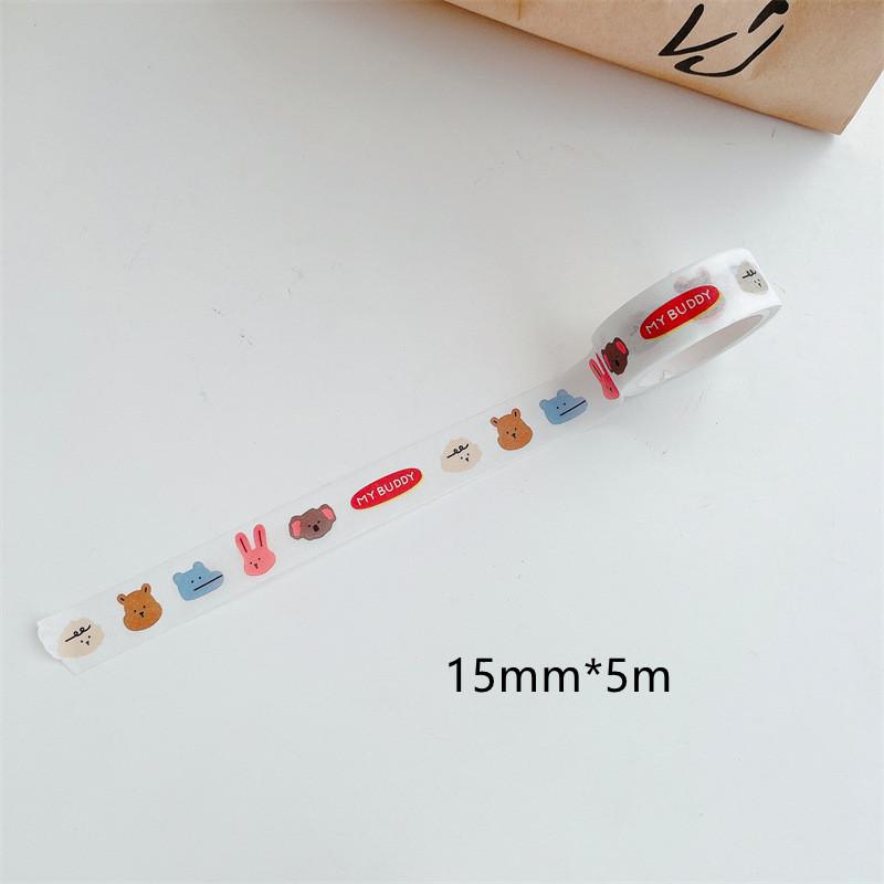 Beautiful Wash Tape Flower Plant Japanese Masking Adhesive Tape Decors Scrap Booking Sticker Label