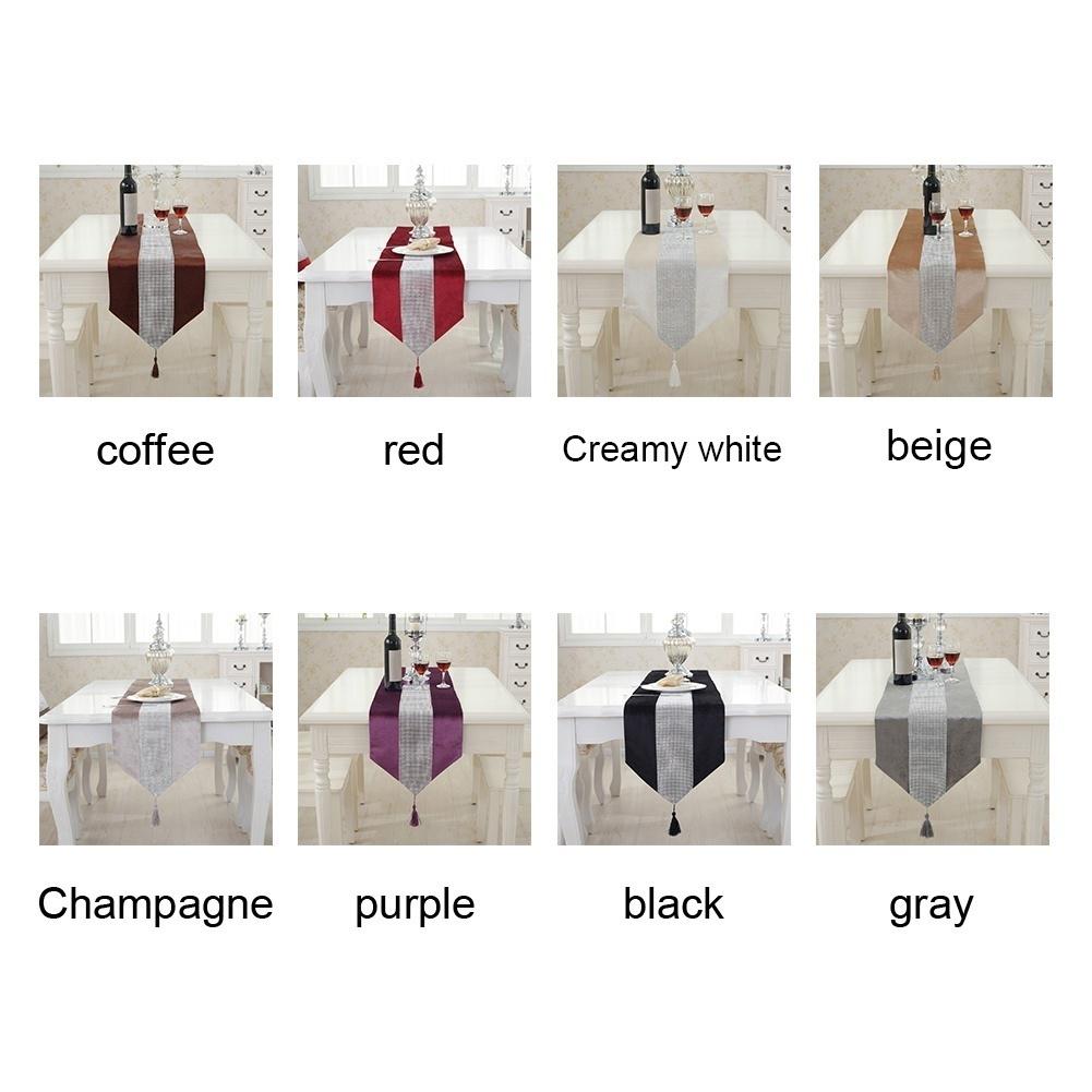 Bling Table Runner Lesklé drahokamy Runner Sparkled Table Runner