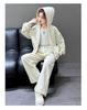 Girls' Fashionable 2025 Autumn Hooded Jacket & Pants Two-Piece Set