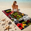 1pc Football Team (25) Beach Towel, Comfortable and Thick, and Swimming/Bath/Picnic/Camping Towel, Suitable for Seaside Beaches