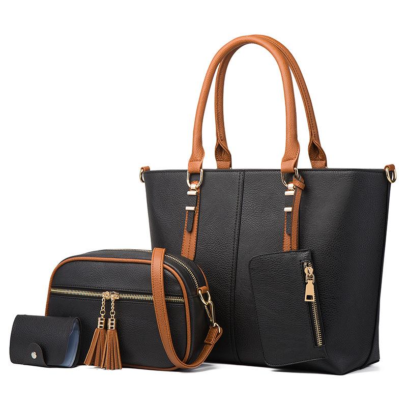 

Bags Women S Trendy Women S Bags Fashion Color Matching Mother And Child Bags Fresh Crossbody Shoulder Handbags Women S Bags чорний