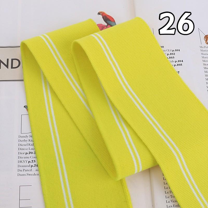 90x6cm Elastic Knitted Fabric DIY Rib Neckline Cuff Hem Knitted Fabric Sewing Baseball Uniform Jacket Clothing Supplies