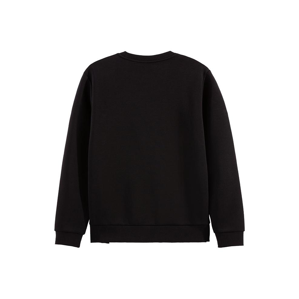 Li-Ning Versatile Simple Round Neck Letter Print Loose Comfortable Casual Sweatshirt Unisex sweatshirt AWDVG93-1