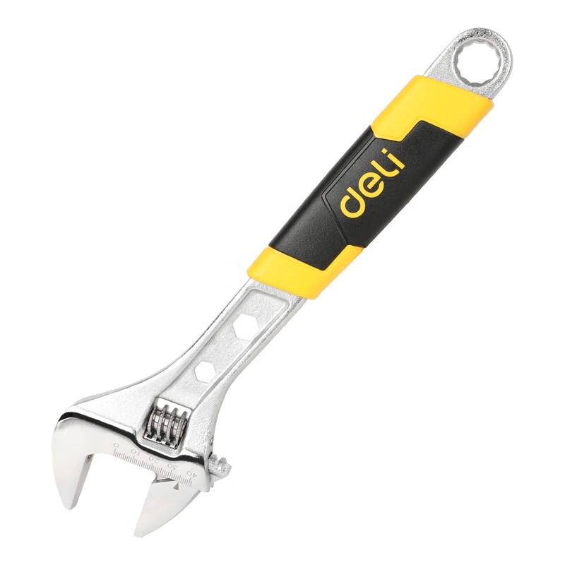 Deli 12-inch Plastic Handle Adjustable Wrench 12 inch