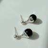 Etrive Onyx Bell Drop Earrings