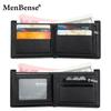 Schoolbag Fashion Splicing Hinge Men's Short Wallet Large Capacity Tri-fold Multi-card Position Multifunctional Broken Silver Bag Wallet Wholesale