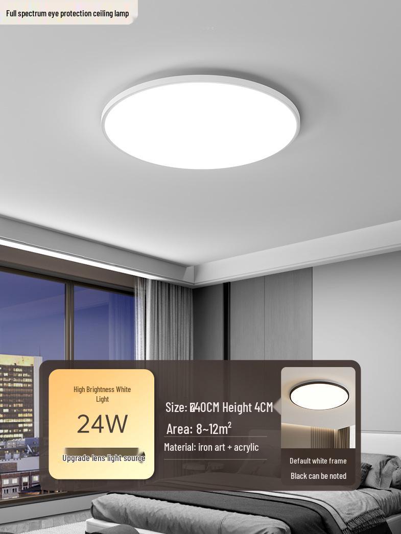 

2025 Ultra-Thin LED Ceiling Light: Modern, Minimalist Design for Living Rooms, Bedrooms, & Balconies with Full Spectrum Eye Protection