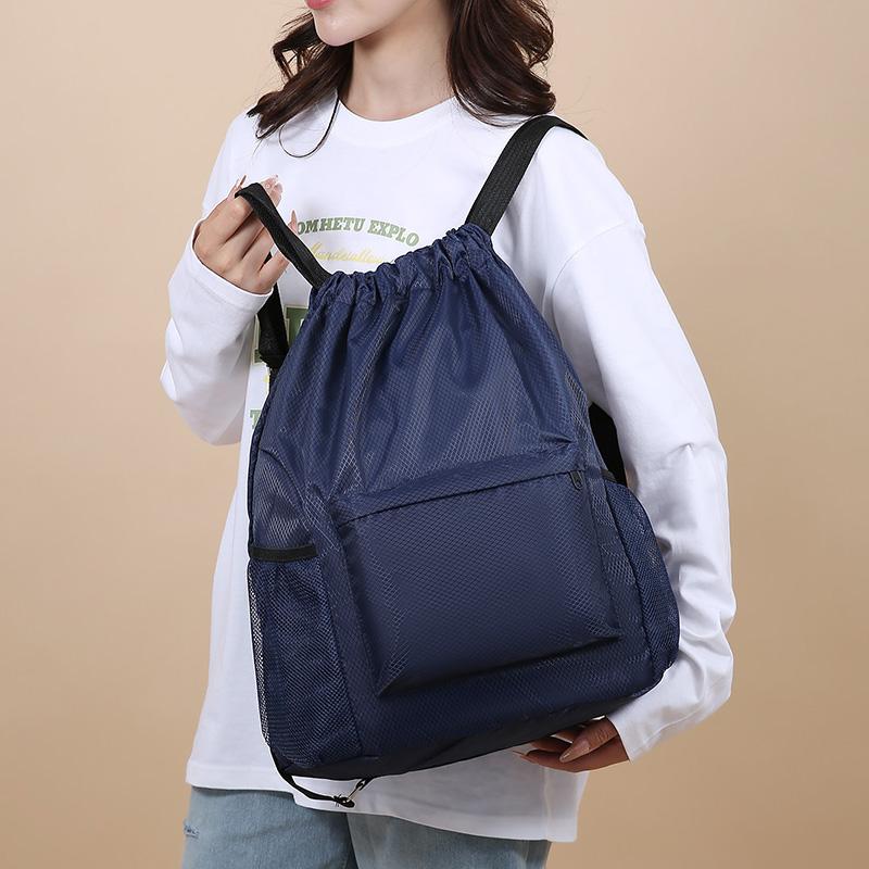 Rucsac sport ușor, impermeabil, cu șnur, pentru sală, baschet și călătorii, unisex