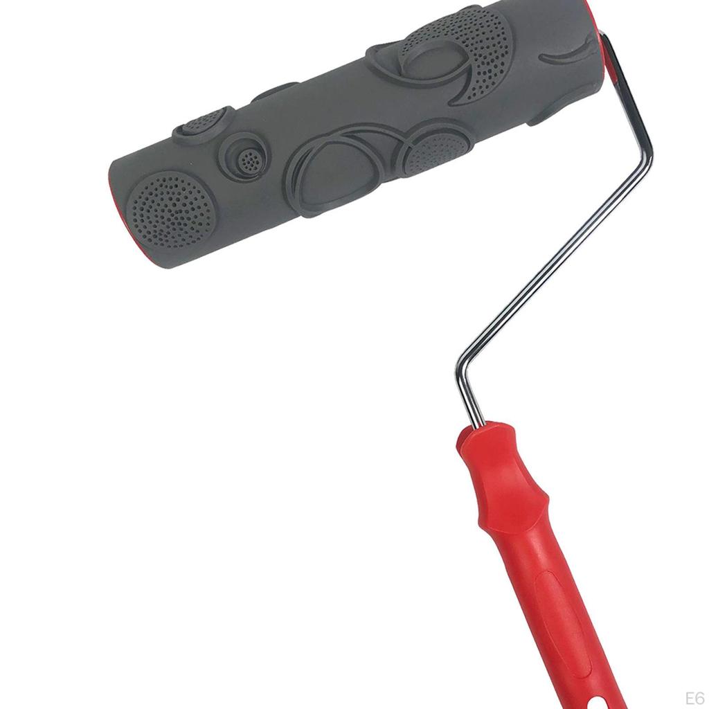 Rolă de vopsea de 10 inch, decorare pentru vopsire, gofrare, textură din cauciuc, multifuncțională