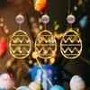 Multicolor Egg Suction Cup Light Plastic Atmosphere Light New Easter Window Lights  Party