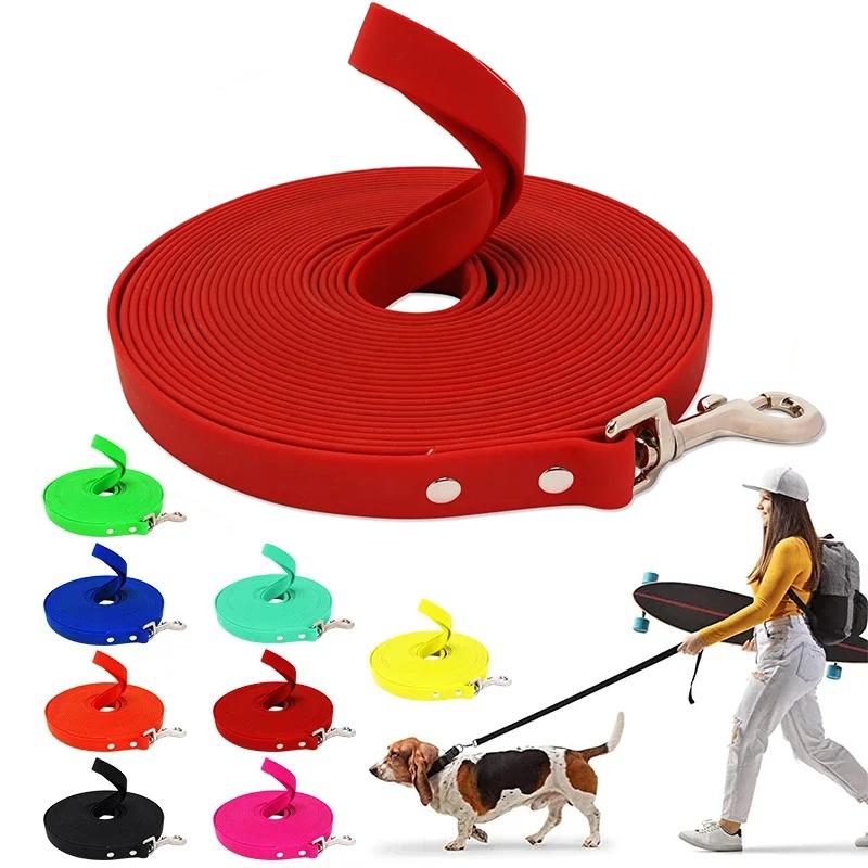 3/5/10/15M Pvc Waterproof Dog Leash Strong Anti Pulling Dog Leashes Long Large Walking Traning Pet Leash Big Dogs Lead Swimming
