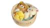 Riratsu Bear Bath Souvenir Scene Plush Toy Kiiroitori Package 14 X 12 X 6 Cm Size Approx.