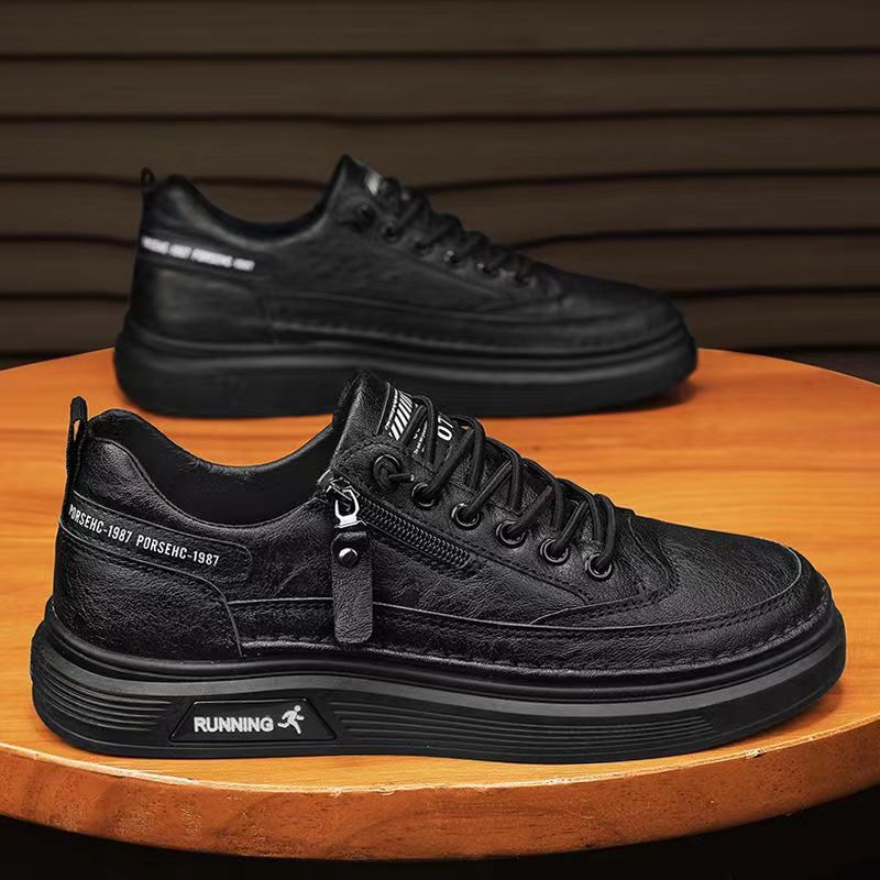 Spring/Summer New Men's Running and Sports Versatile Little White Shoes Men's Casual Leather Board Shoes