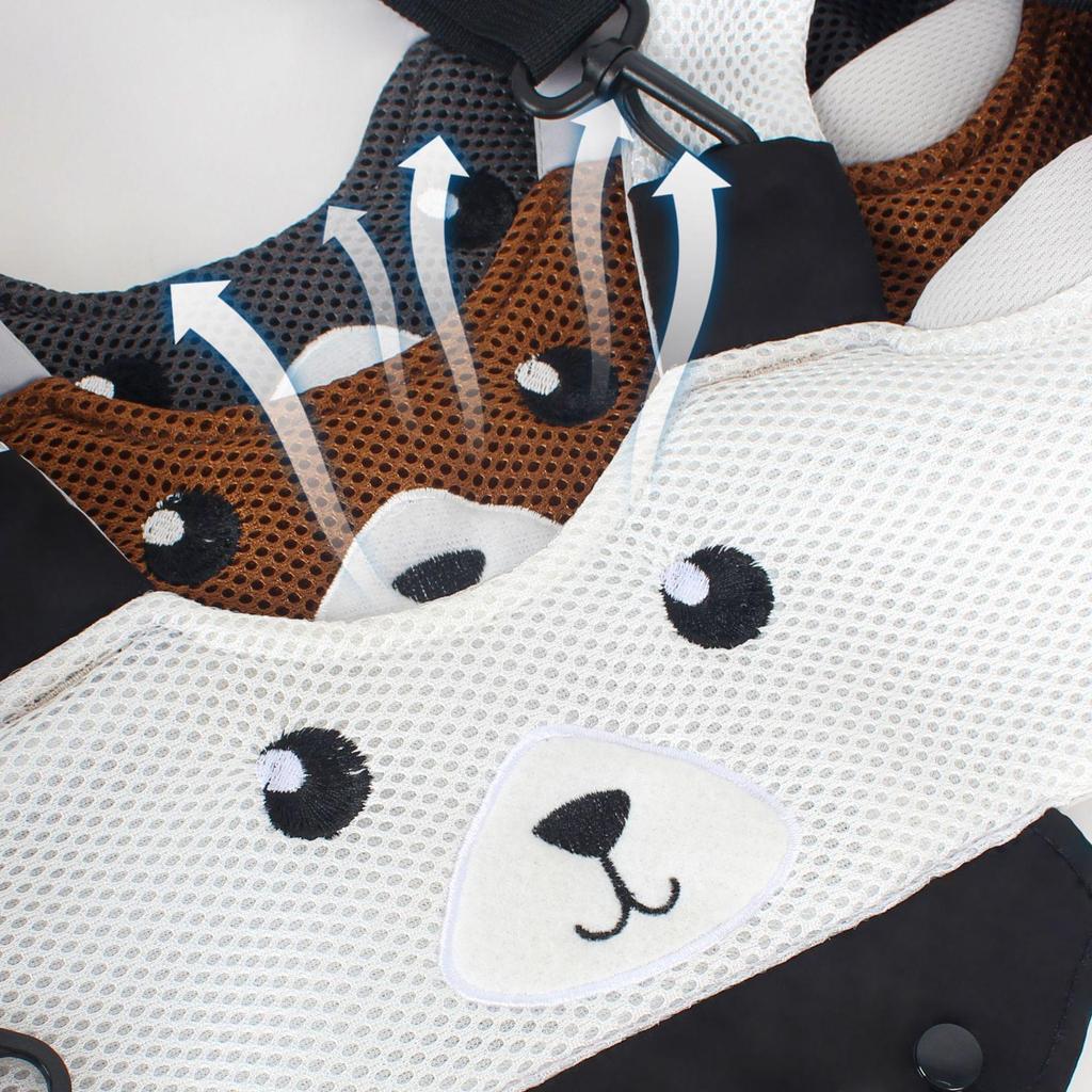 Baby Walker Mesh Breathable Bear Style, Baby Walking Traction Belt & Multifunctional Basket