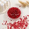 Blood Red Glazed Small Pebbles Nail Art Flowing Sand Valley Decoration