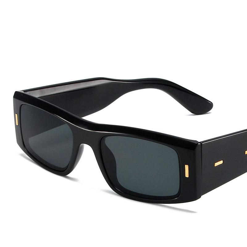 

Винтажные маленькие квадратные солнцезащитные очки для женщин и мужчин, модные солнцезащитные очки в стиле панк с широкими ножками, ретро-оправа с толстыми краями, роскошные мужские солнцезащитные очки, очки UV400