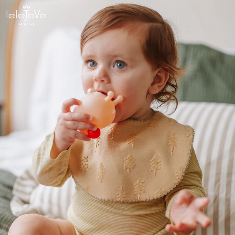 LELE JOVE Baby Lätzchen aus saugfähigem Jaquard