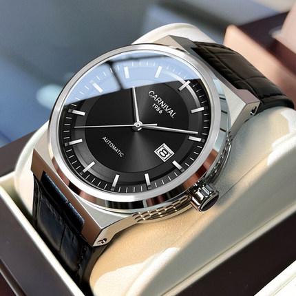 Reloj Carnival Brand Luxury Watches for Men Fashion Waterproof Sapphire Calendar Automatic Mechanical Wristwatches Montre Homme