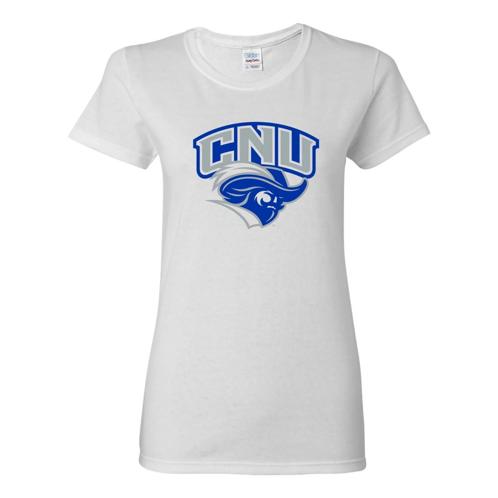 Christopher Newport University Captains Arch Logo Womens T-Shirt - White M