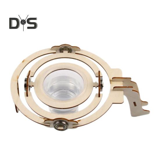 

STEM Gyroscope Science Kit Деревянный DIY Обучающая игрушка для детей Сборка без клея STEM Проект с предварительно вырезанными деталями Изучение физики через игру Подарок Sets