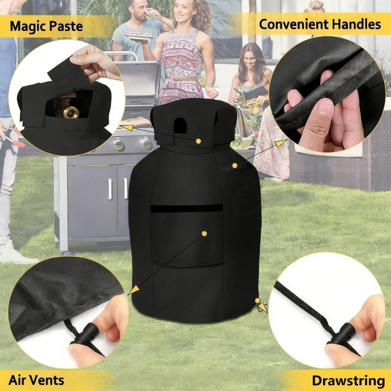 Hard 20 Pound Gas Canister Guard constructed From PVC Coated Polyester Fabric Outdoor Gas Tank Cover For Outdoor Use
