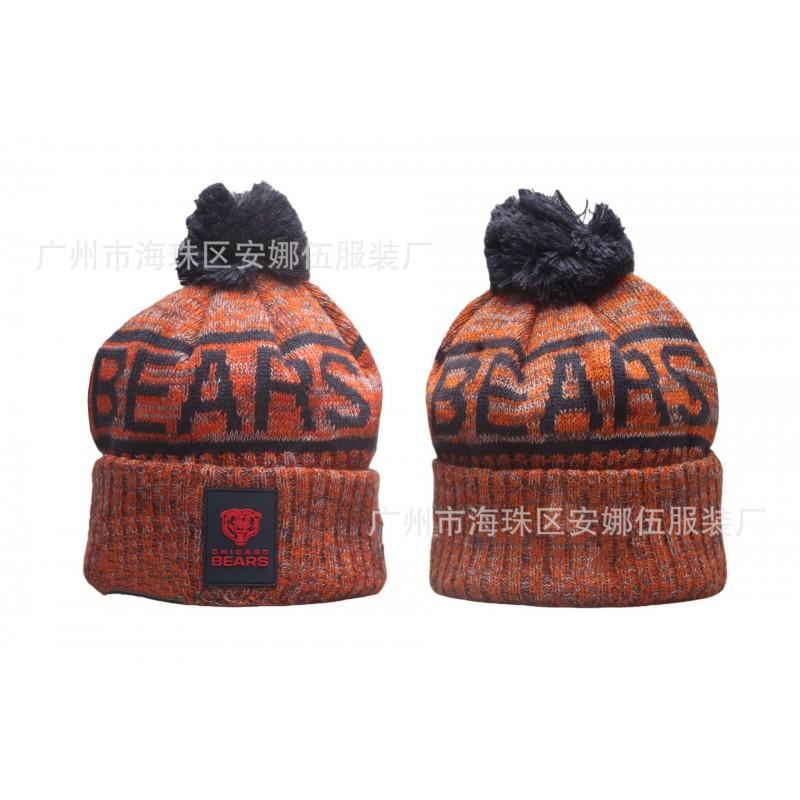 2026 Winter Chicago Bears Knit Hat Embroidered Warm Beanie Men Women Sports Team Cap