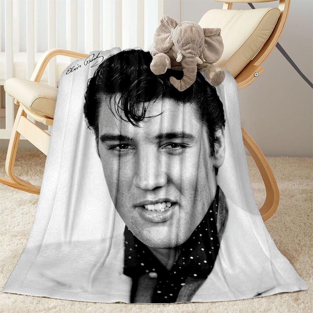 Elvis Presley Performance Blanket Ultra-Soft Suitable for Seaside Picnics Sofa for All Occasions Modern Best Holiday Gift for Friends Family