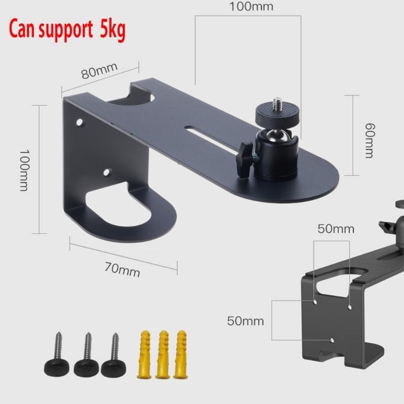 Rotating Projector Wall Mount Bracket Adjustable Height ABS Metal Durability Universal Compatibility Quick Installation