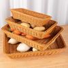 Woven Pattern Kitchen Storage Basket Multicolor Bread Fruit Tray Organization Box  Home Shop Hotel
