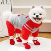 Thick Fleece Dog Cat Four-Legged Hoodie With Zipper Warm Winter Pet Outfit Small Medium Large Breeds