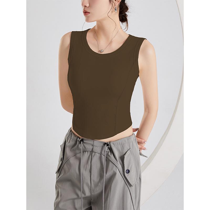 

Топ-майка без рукавов для похудения на косточках со встроенной чашкой - Сексуальный и удобный женский топ для весны/лета Extra Large