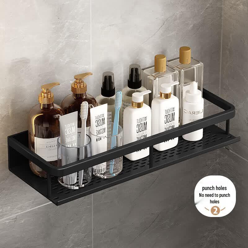 TigerSir Punch-Free Aluminum Bathroom Storage Shelf