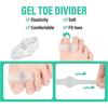 Bunion Gel Toe Separator Toe Separator Band 2 Rings 10 Pack Bunion Corrector for Men and Women for Bunion Relief