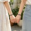 Nischenblaue Augen Gewebtes Armbandpaar: Stilvolles Geschenk für Paare oder Freunde