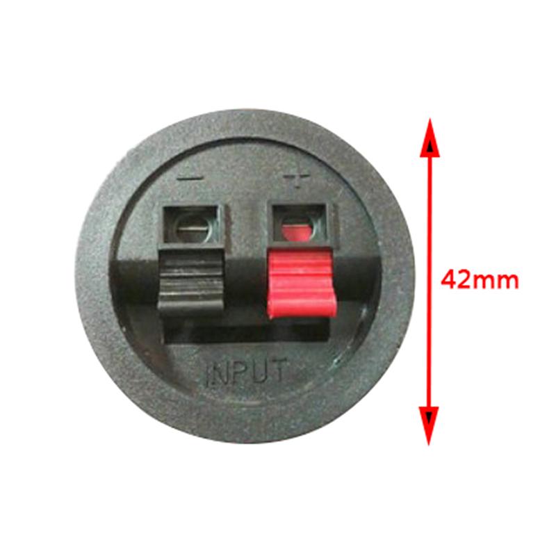 Speaker Square Round Cup 2-Terminal Binding Audio Socket Terminal Block
