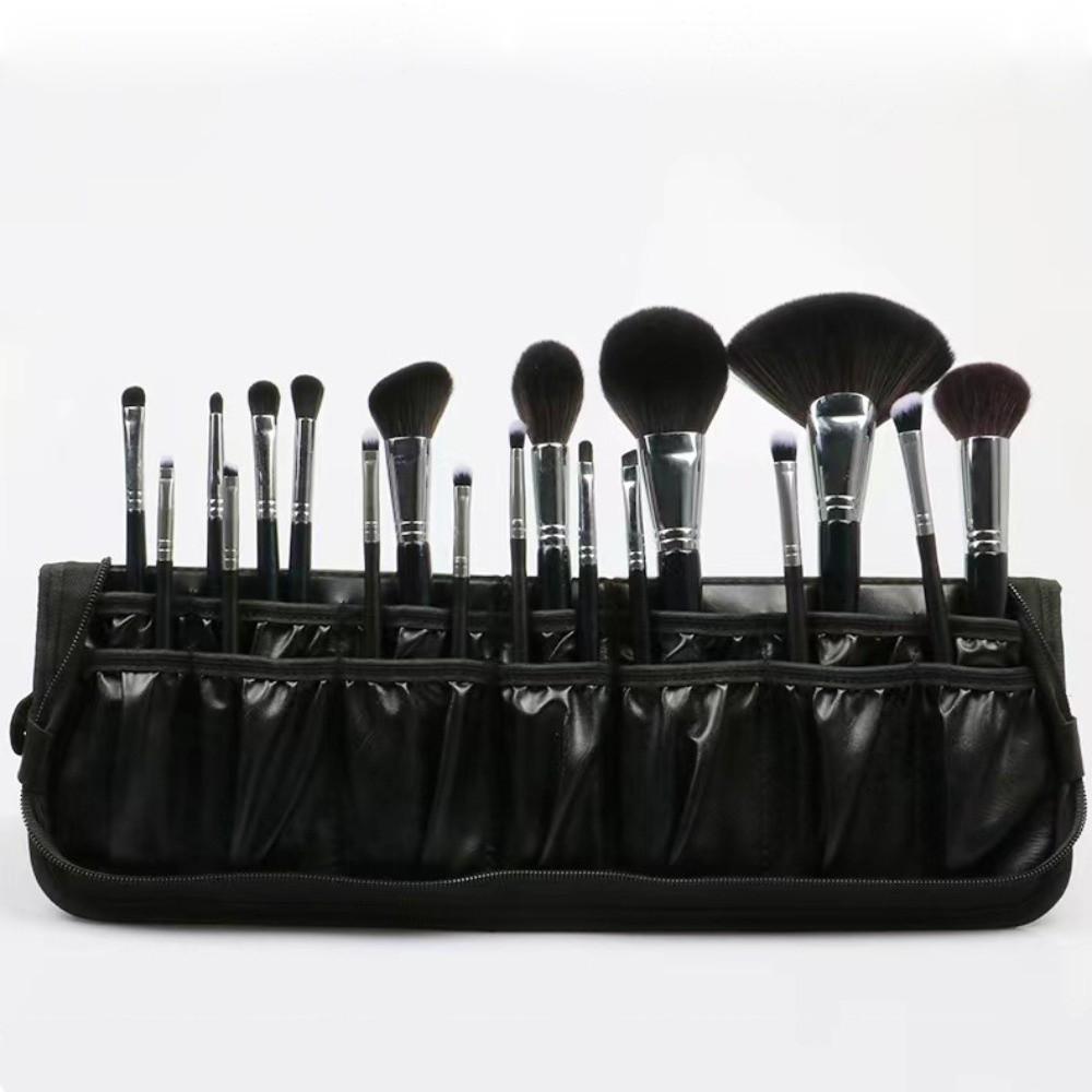 Water-resistant Upright Makeup Brush Bag 14/29 Holes Cosmetic Brush Container  Makeup Artist