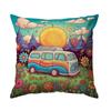50X50Cm Colorful Campers Pillowcase 100%Polyester Living Room Bedroom Sofa Office Cushion Case Home Decoration
