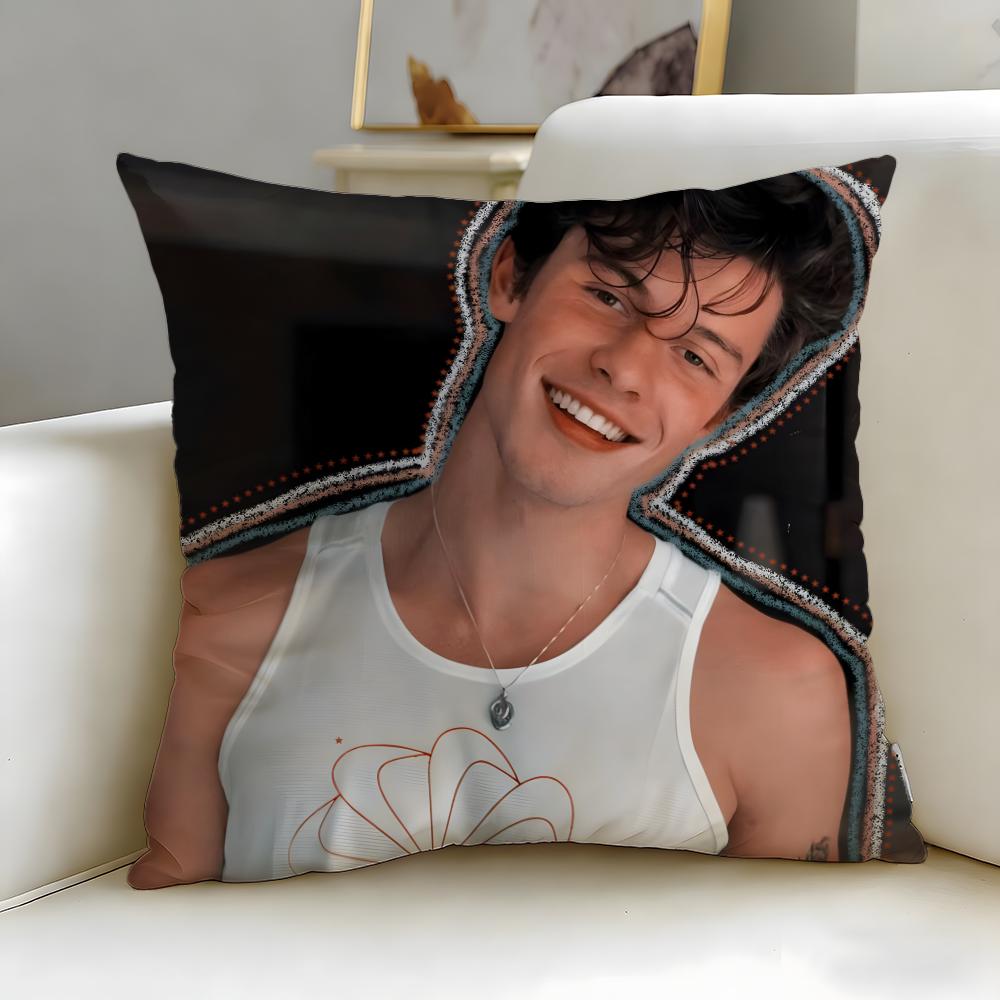 popular singer Shawn Mendes Cushion Cover Soft & Easy-Wash Pillow Case – Versatile for Couch, Bed, Travel and Office