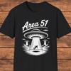 Men's and Women's T-shirts Area 51 T-Shirt, Alien Abduction, UFO Graphic, Retro Sci Fi Tee, Secret Base