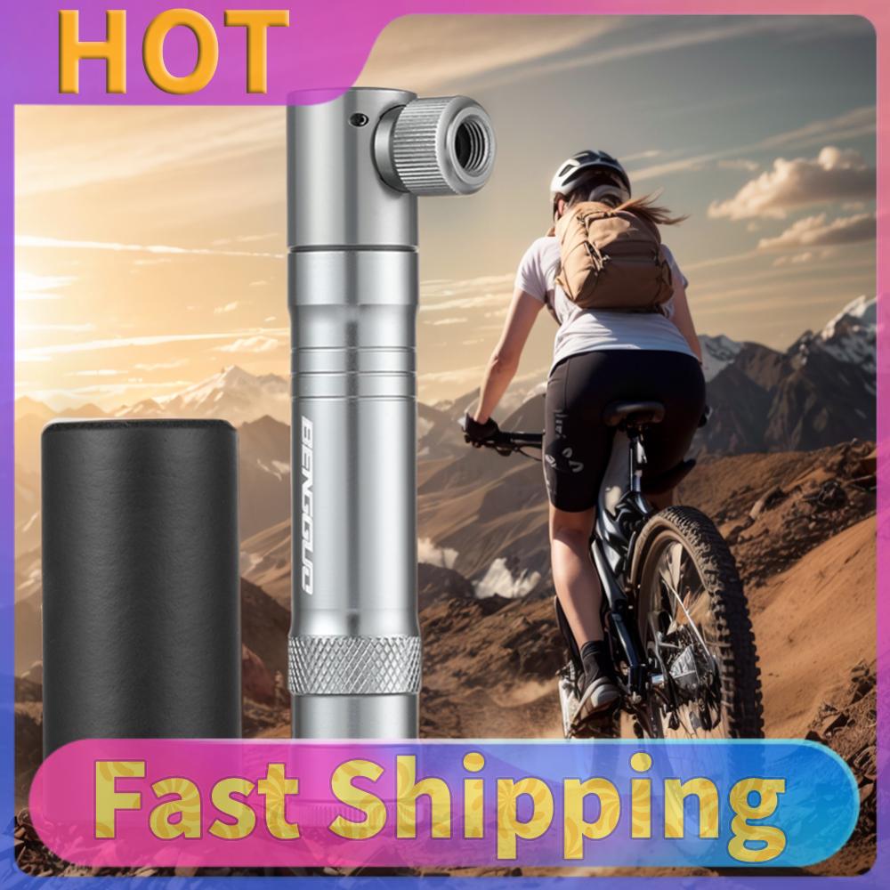 Mini Bicycle Pump with Tubeless Tire Repair Tool Schrader & Valve Portable Tire Inflator Aluminum Alloy for MTB Road Bike