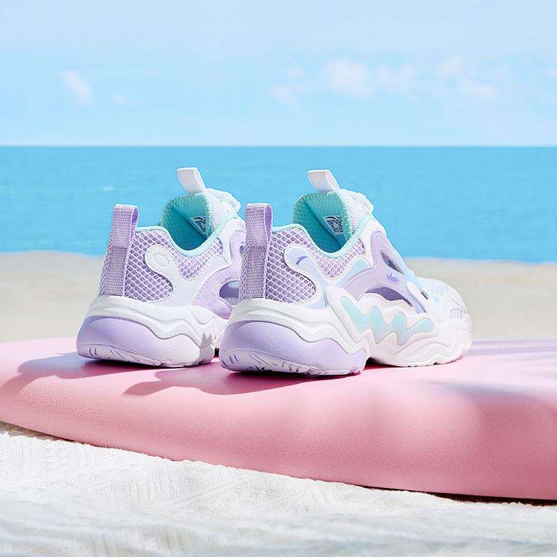 Anta Kids Cloud Escape Synthetic Leather Fabric Trendy Fashion Comfortable Versatile Hollow Cool Outdoor Sports Shoes Men Sneakers A322426910H