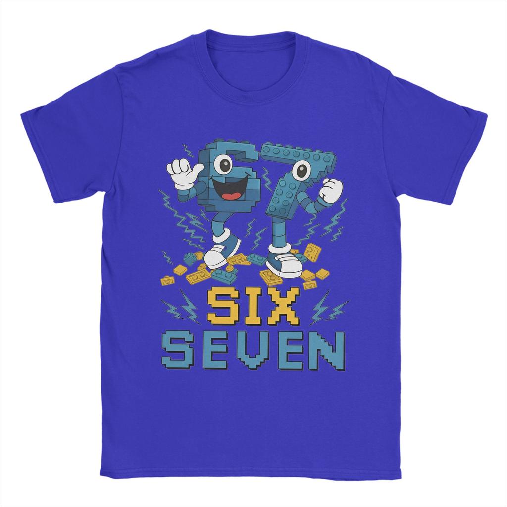 67 Six Seven 67 For Unisex Unisex T Shirt Steal Brainrot Gaming Meme Tees Short Sleeve Round Collar Tshirt 100 Cotton Clothes