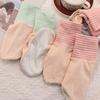 4Pairs Thicken Air Conditioning Sleep Socks Patchwork Middle Tube Socks  Autumn Winte