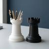 Plastic Chess-Shaped Pen Holder Multi-function Creative Pencil Storage Box Flower Vase Makeup Brush Storage Cup Office