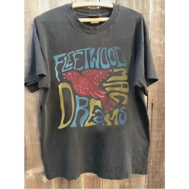 Fleetwood Mac Harajuku Unisexs Tshirt New Retro Fleetwood Mac Us Tour Shirt
