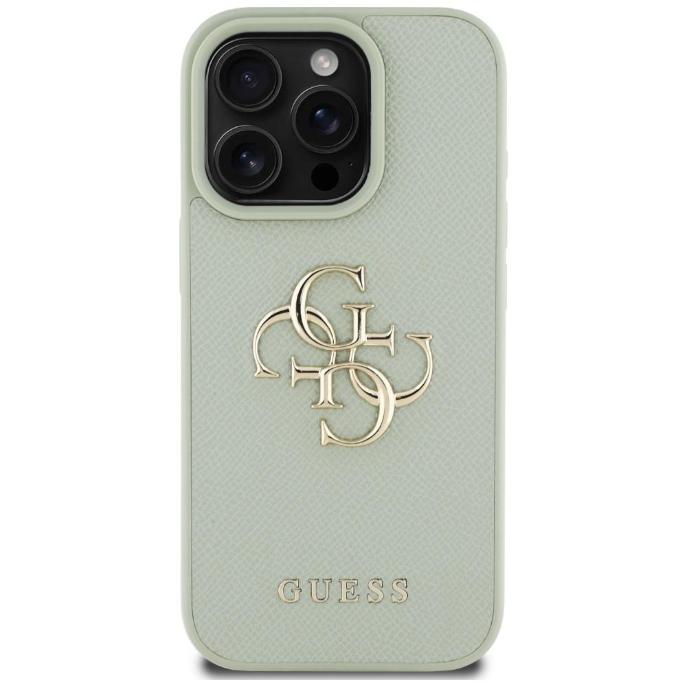 Etui Guess Grained Big 4G Logo Small     Classic Logo Do Iphone 16 Pro Zielony